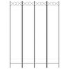 vidaXL 4 paneeliga ruumijagaja, valge, 160x220 cm, kangas