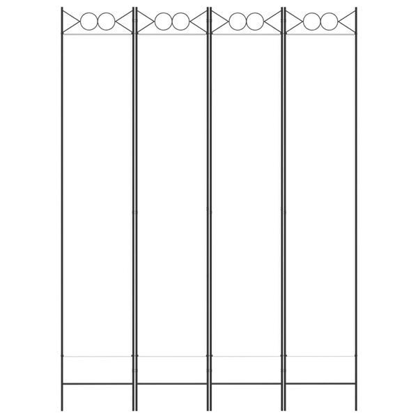 vidaXL 4 paneeliga ruumijagaja, valge, 160x220 cm, kangas