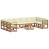 vidaXL V&auml;li diivanikomplekt padjaga 11 pcs Looduslik ja kreem