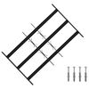 vidaXL Turva grill akendele 3 risttalaga 3 pcs 43-74 cm