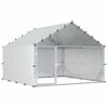 vidaXL Kanakuut katusega H&otilde;bedane 200 x 200 x 150 cm Tsingitud teras