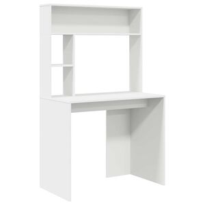 vidaXL Laud Valge 91 x 50 x 149 cm Tehispuit