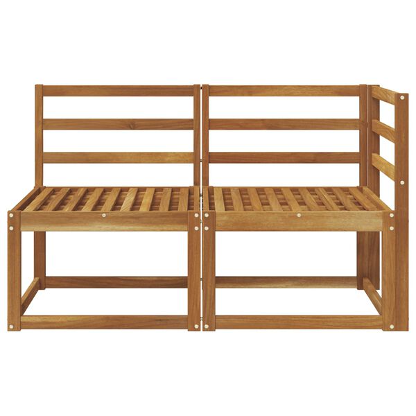 vidaXL Aed ja nurga diivan 2 T&uuml;kk Neutraalne Tugev akatsiapuu