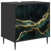 vidaXL Vannitoa kapp WIJHE Must tamm 60 x 40 x 61 cm Tehispuit