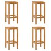 vidaXL Baaritool 4 pcs Pruun Tugev teakpuit