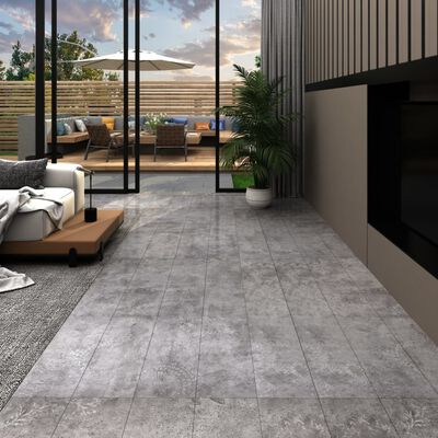 vidaXL iseliimuvad PVC-põrandaplaadid 5,21 m², 2 mm, betoonhall