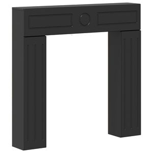 vidaXL Kamina raam Must 102 x 18 x 100,5 cm Tehispuit