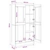vidaXL raamatukapp, k&auml;sit&ouml;&ouml;tamm, 82,5x30,5x150 cm, tehispuit