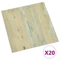 vidaXL iseliimuvad põrandaplaadid 20 tk, PVC, 1,86 m², helepruun
