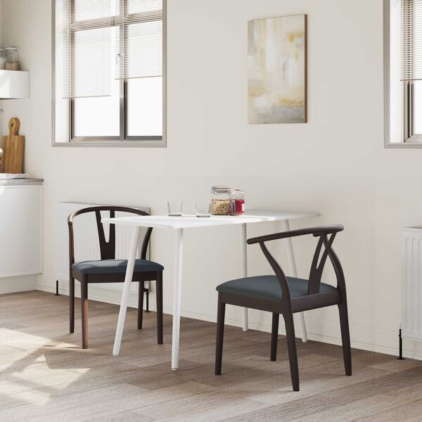 vidaXL S&ouml;&ouml;gitool 2 pcs Helepruun ja must Paks Kautsukipuit