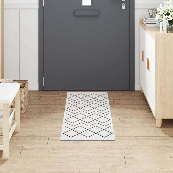 vidaXL Köögivaip Valge 150 x 45 cm Samet