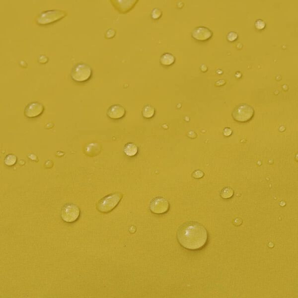 vidaXL Veekindel vastupidav kapuutsiga vihmamantel kollane XXL