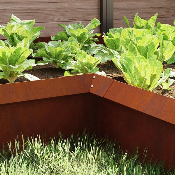 vidaXL &Uuml;kssarviku aed Rooste 10 x 10 x 25 cm terase t&uuml;&uuml;p