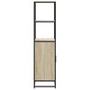 vidaXL Highboard Sonoma tamm 68x35x139 cm Engineered Wood and Metal