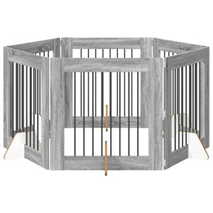 vidaXL Koerav&auml;rav koos aluspuudega 6 pcs Hall Sonoma 80 x 80 cm