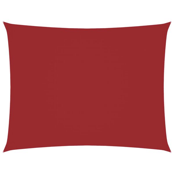 vidaXL oxford-kangast p&auml;ikesepuri, ristk&uuml;lik, 5 x 6 m punane