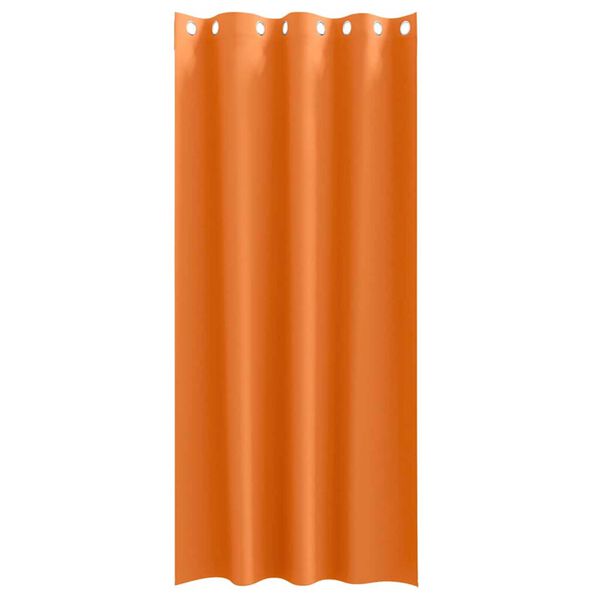 vidaXL Kardinad r&otilde;ngastega 2 pcs Erk Oranž 245 x 140 cm Pol&uuml;ester