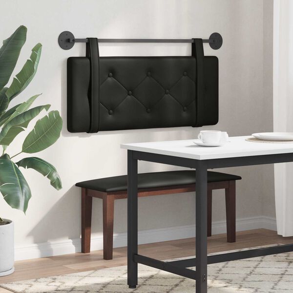 vidaXL Rippuv Peatoe Seinale kinnitatav Must 100 cm Kunstnahk