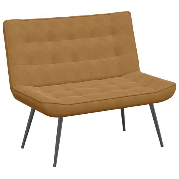 vidaXL pink, pruun, 110x74x84 cm, samet