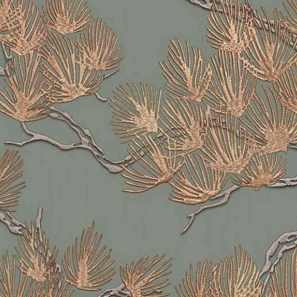 DUTCH WALLCOVERINGS tapeet, m&auml;nnipuu, roheline