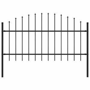 vidaXL aiapiire Woerden odaotsaga, terasest, 170 x 125 cm, must