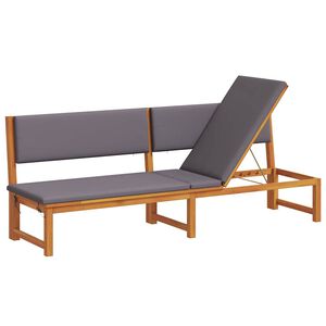 vidaXL Lamamistool padjaga &Otilde;lilahus 200 x 57 x 75cm Akaatsiapuit