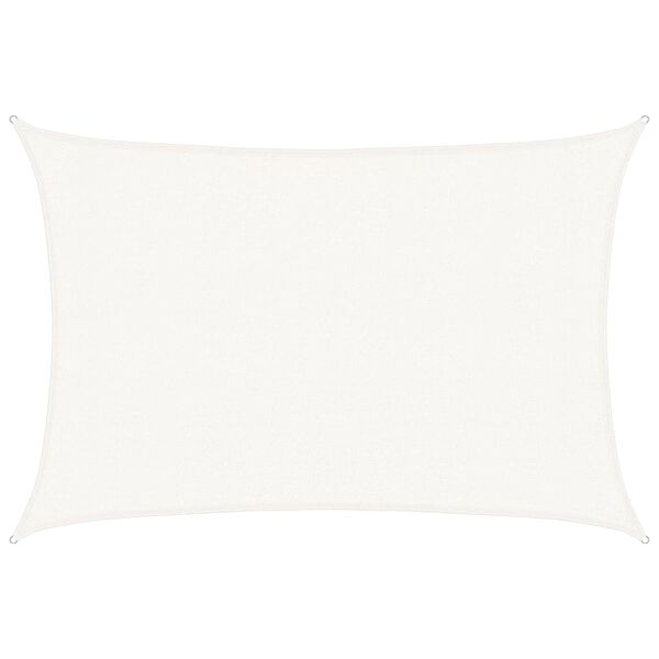 vidaXL päikesepuri 160 g/m² valge 3 x 5 m HDPE