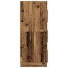 vidaXL Pesukaapp ladustamisega uksega Vana puit Tehispuit
