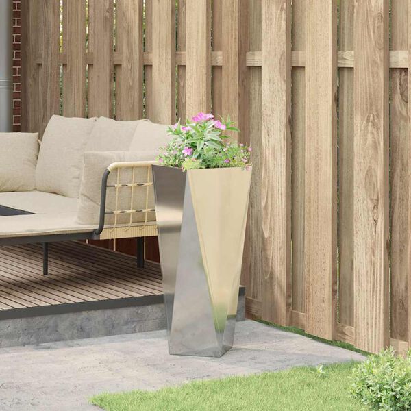 vidaXL Taimekast H&otilde;bedane 30 x 30 x 75 cm Tsinkteras