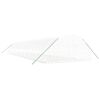 vidaXL kasvuhoone terasraamiga, valge, 132 m&sup2;, 22x6x2,85 m