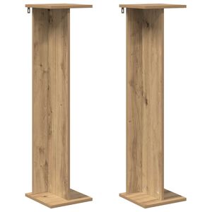 vidaXL Taimede alus K&auml;sit&ouml;&ouml; Tamm 25 x 25,5 x 100,5 cm T&ouml;&ouml;deldud puit