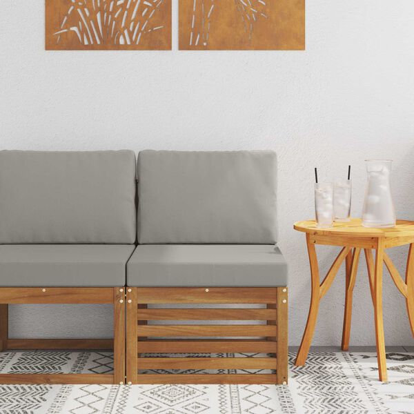 vidaXL V&auml;ljas Keskmine Diivan Tugev akatsiapuu Neutraalne