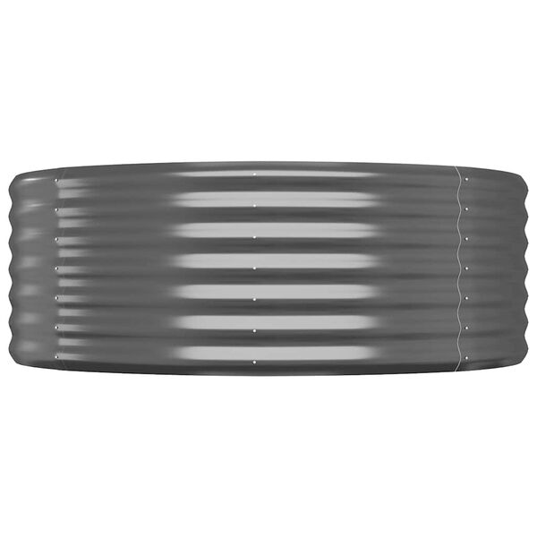 vidaXL aia taimelava, galvaniseeritud teras, 544x100x36 cm, antratsiit