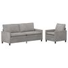 vidaXL Diivanikomplekt 2 pcs Helehall 196 x 81 x 87,5 cm Samet