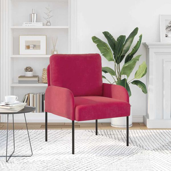 vidaXL Diivanid padjaga 55cm Veinpunane Vineer