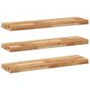 vidaXL ujuvad riiulid 3 tk 80 x 20 x 4 cm &otilde;liviimistlusega t&auml;ispuit, akaatsia