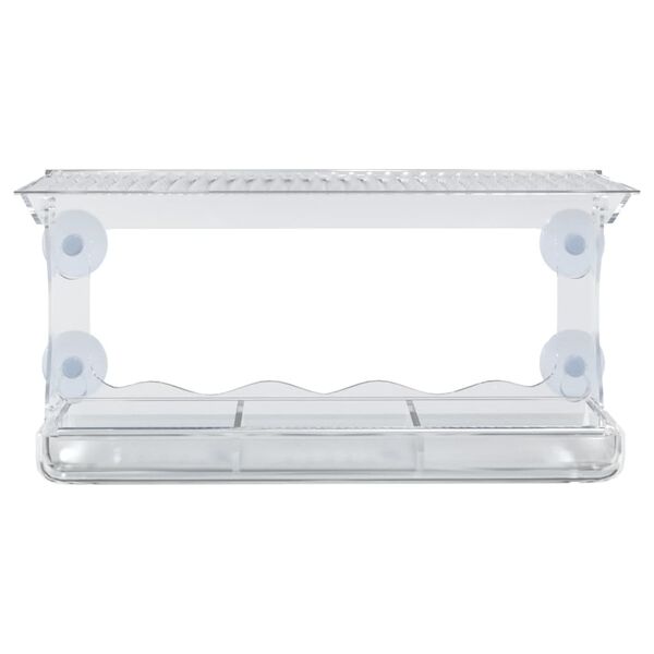 vidaXL aknale kinnituvad linnusöögimajad 2 tk, akrüül, 30 x 12 x 15 cm