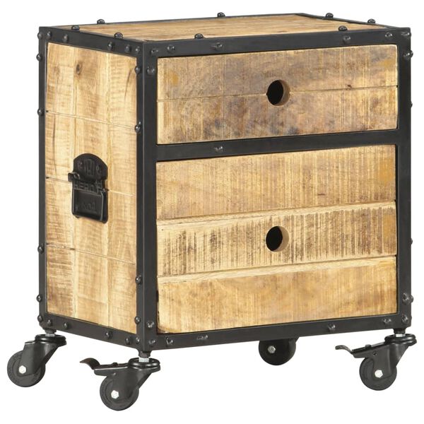 vidaXL &ouml;&ouml;kapp, 40 x 30 x 50 cm, t&ouml;&ouml;tlemata mangopuit