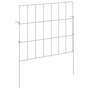 vidaXL Aia aed koos toega 24 tk 35 x 30 cm Tsingitud teras H&otilde;bedane