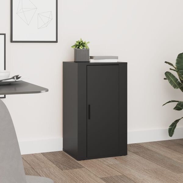 vidaXL puhvetkapp, must, 40 x 33 x 70 cm, tehispuit