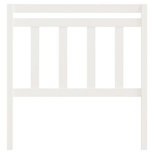 vidaXL voodipeats, valge, 96 x 4 x 100 cm, männipuit