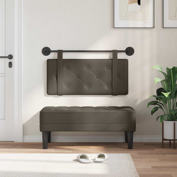 vidaXL Rippuv Peatoe Seinale kinnitatav Hall 90 cm Kunstnahk