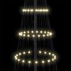 vidaXL LED j&otilde;ulupuu koos 295 LED-iga Soe valge 250 cm Metall