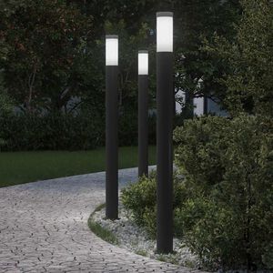 vidaXL pollarvalgustid 3 tk 110 cm roostevabast terasest IP44