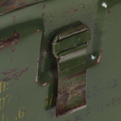 vidaXL hoiukirst militaarstiilis 68 x 24 x 66 cm, raud