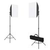 vidaXL fotostuudiokomplekt valgustuse, taustapildi ja reflektoriga