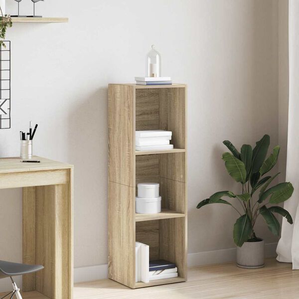 vidaXL raamaturiiul/telerialus, Sonoma tamm, 36 x 30 x 114 cm