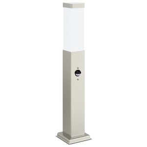 vidaXL anduriga postvalgusti 50 cm roostevaba teras IP44