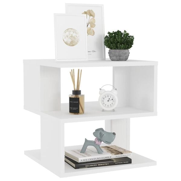 vidaXL lisalaud, valge, 40x40x40 cm, tehispuit