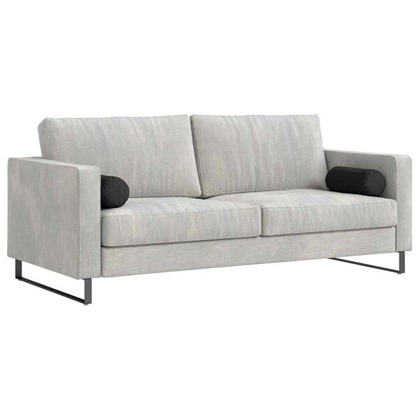 vidaXL Padjad 2 pcs Must Ø 15 x 40 cm Mikrofiber kangas